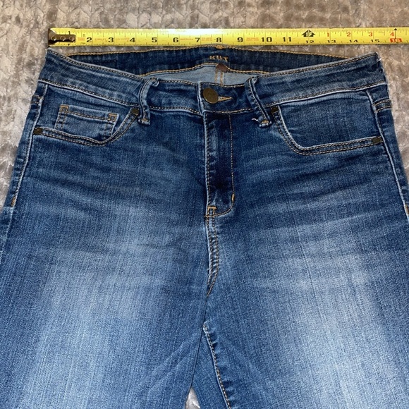 KUT from the Kloth High Rise Toothpick Skinny Women's Blue Jeans.  Size 8. - Picture 12 of 14